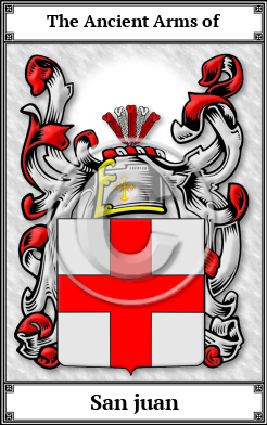 San juan Family Crest Download (JPG)  Book Plated - 150 DPI